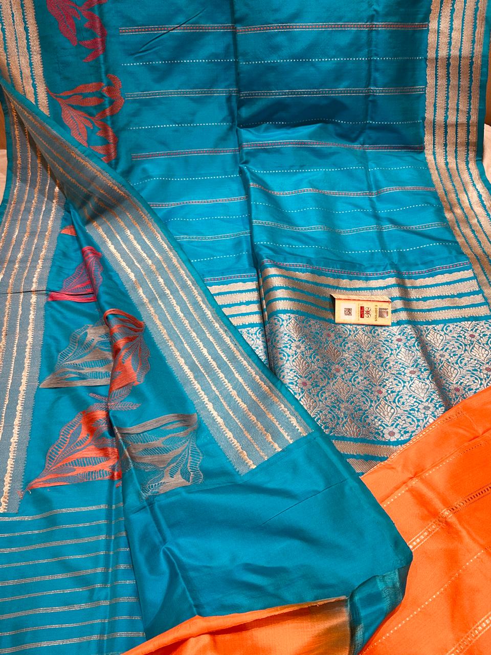 Pure Handloom Banarasi Silk Katan Premium Saree